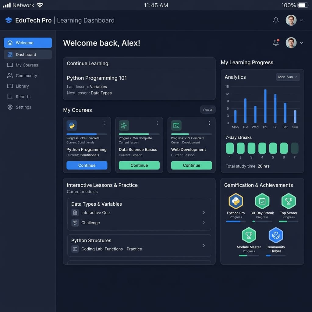 EdTech Adaptive Learning & LMS Platform